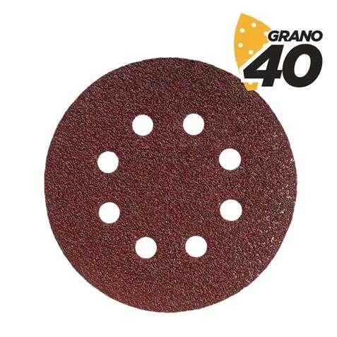 BLIM BLIM Pack 10 affondamenti con velcro per SancAdora BL0136 - 125mm - Grana 40 - Formato Circolare