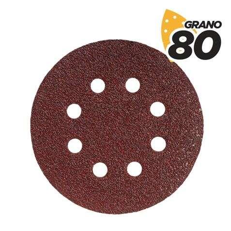 BilM BLIM Confezione da 10 lavelli con velcro per SancAdora BL0136 - 125mm - Grana 80 - Formato Circolare