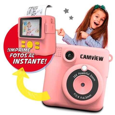 Camview Creative Instant Camera - Stampa fotografica istantanea - Filtri e cornici personalizzabili - Schermo LED da 2,4" - Sup