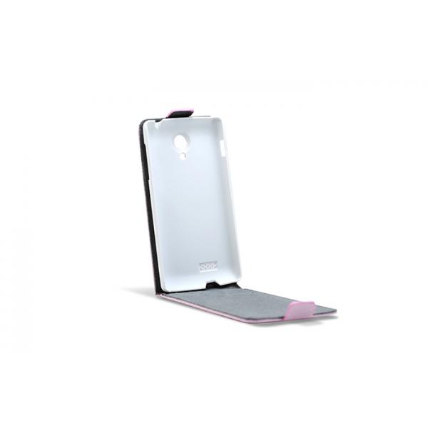 Cover verticale inferiore ribaltabile per 3GO DROXIO B45 in pelle rosa