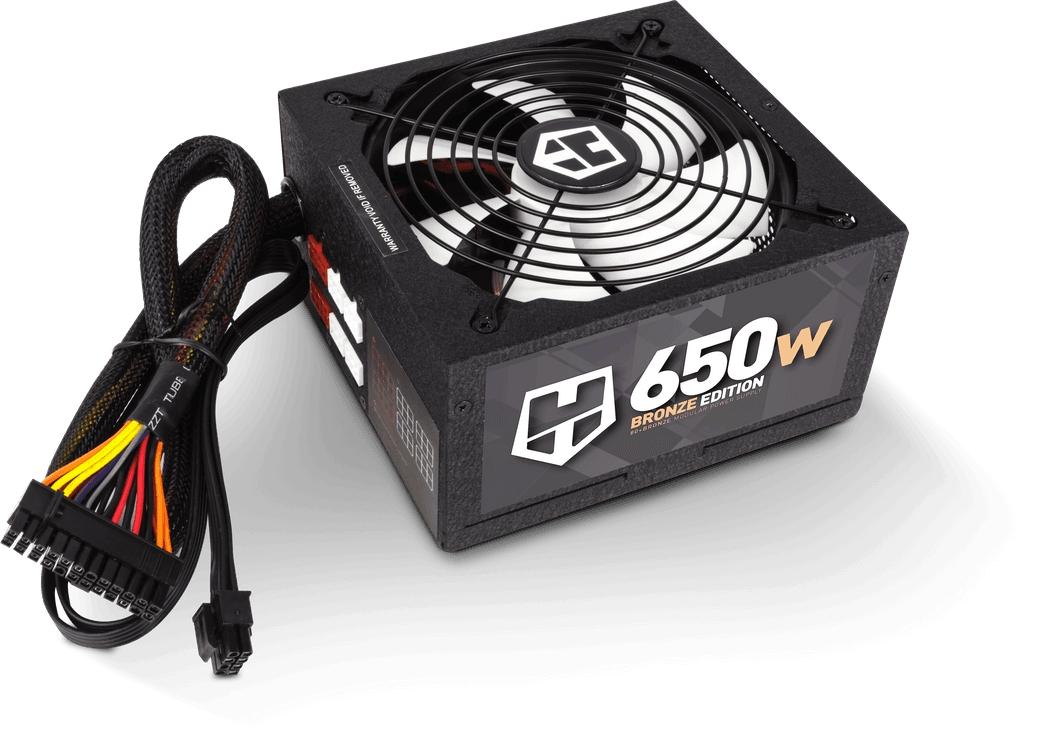 NOX HUMMER 80 Plus Bronze 650W Fonte alimentare 650W ATX 2.31 12V - PFC attivo - Certificazione 80 Plus - 140mm UltraSylenc