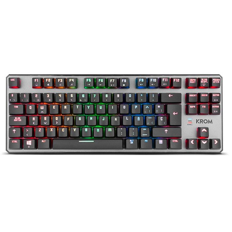 KERNEL KROM KERNEL TKL CHIAVE MECCANICO GIOCO USB Compact - 11 tasti multimediali - Funzione antighosting - illuminazione RGB -