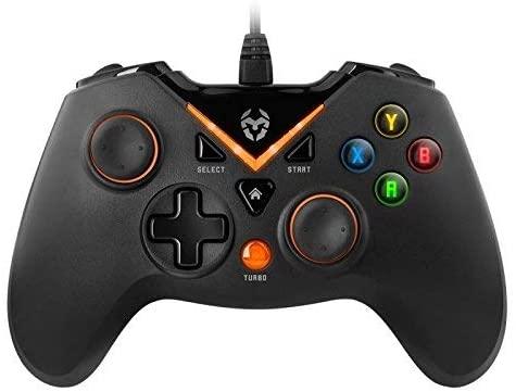 Controllo chiave KROM/Gampad USB - 12 pulsanti - Retroilumination - Vibrazione - PC compatibile con PC, PS3 e Android - Cavo da