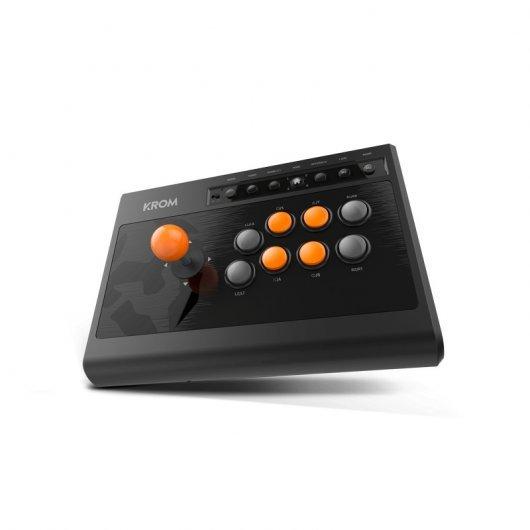 KROM KUMITE CONTROL/GamePad Arcade USB - Pulsanti joystick e meccanici - D -p o X/Y Input - Compatibile con PC, PS3, PS4 e Xbox