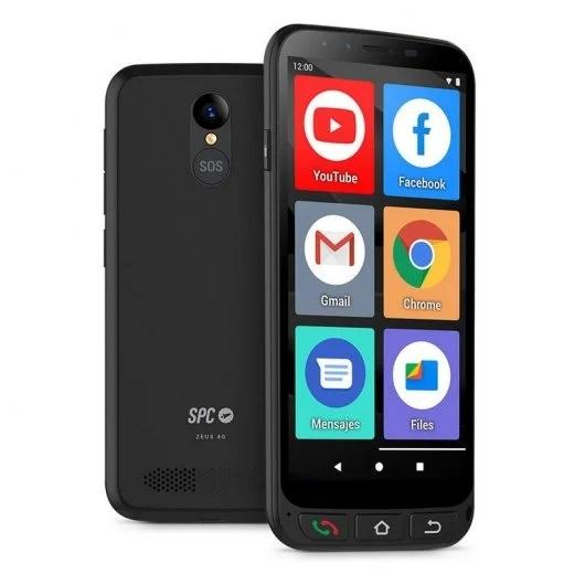 SPC Zeus 4G Smartphone 5.5" - Speciale Personas Mayores - CapacitÃ  16GB - 1GB di RAM - Colore Nero