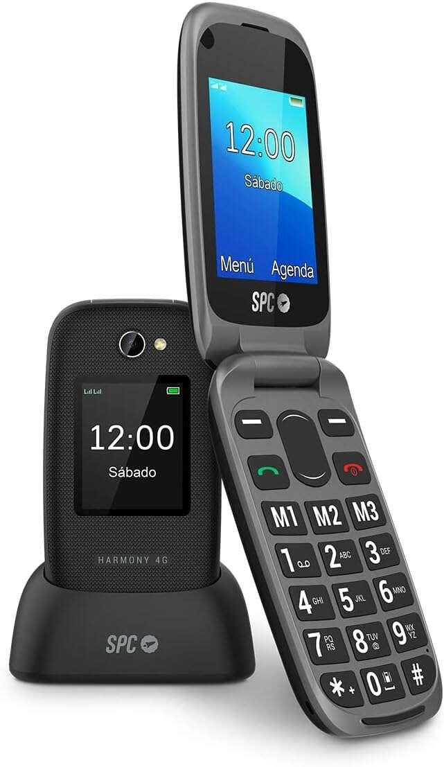 SPC Harmony 4G Telefono Mobile Para Mayores - Botones Grandes Retroiluminados - Volume de Timbre de hasta 97.5Db - Compatibile