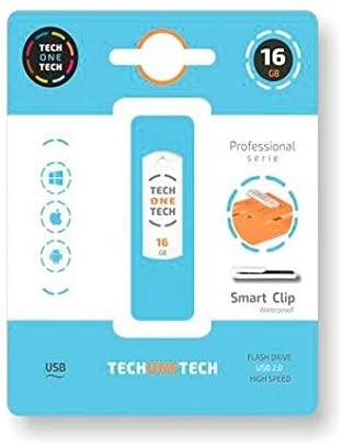 Memoria TechOnetech Pro Smart Clip USB 2.0 16 GB (pendrive).