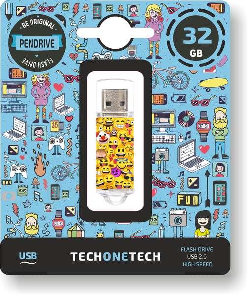 TechOnetech Emojis USB 2.0 32GB (Pendrive)