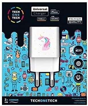 Caricatore da muro Dream Unicorn TechOnetech doppio USB -A - Prestazioni elevate