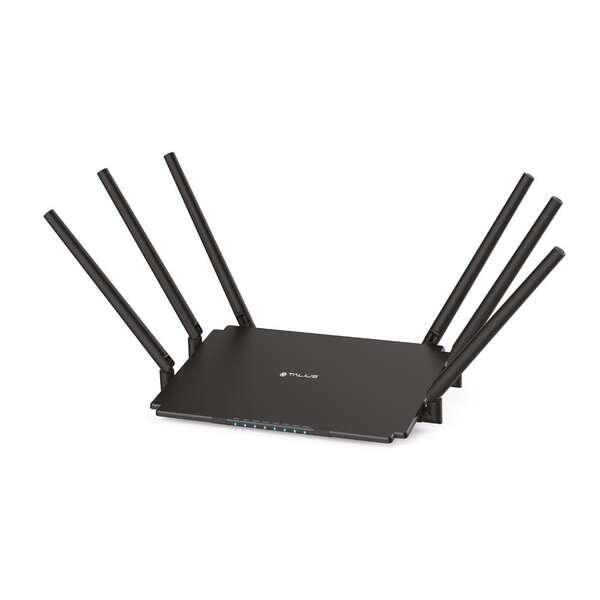 Router wireless TALIUS RT-2100GLAN Gigabit Ethernet Dual-band (2,4 GHz/5 GHz) 4G Nero