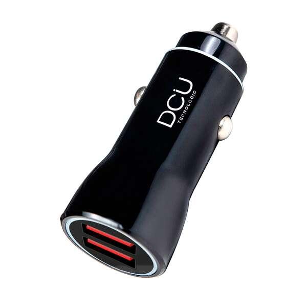 CHARGER CAR 2XUSB 4.2A BLACK - ALUMINUM