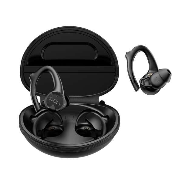 DCU Advance Tecnologic 34152030 cuffia e auricolare Cuffie True Wireless Stereo [TWS] A clip Sport Nero (EARBUDS BLUETOOTH SPOR