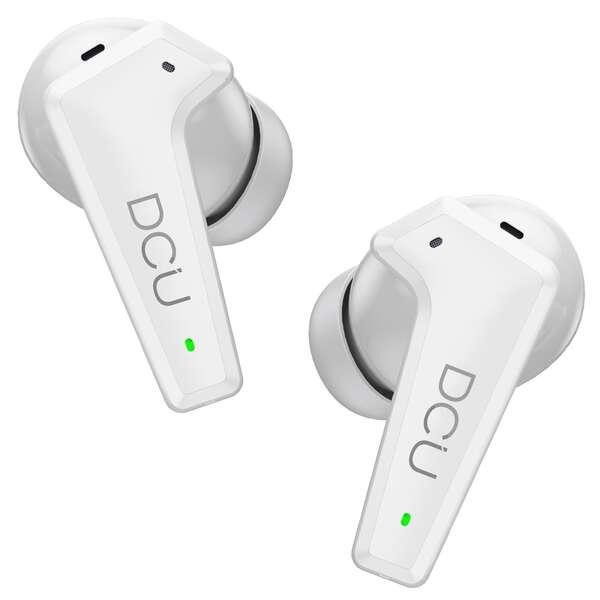 DCU Advance Tecnologic 34152045 cuffia e auricolare Cuffie True Wireless Stereo [TWS] A clip Musica e Chiamate Bianco (ANC FEED