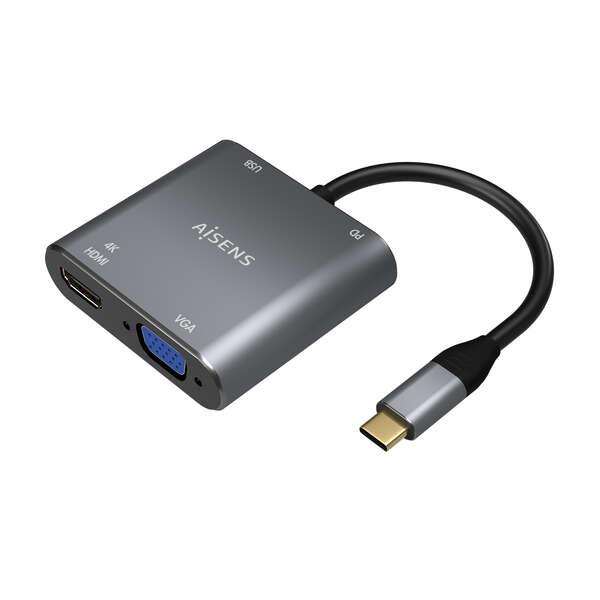 AISENS A109-0626 adattatore grafico USB 3860 x 2160 Pixel Grigio