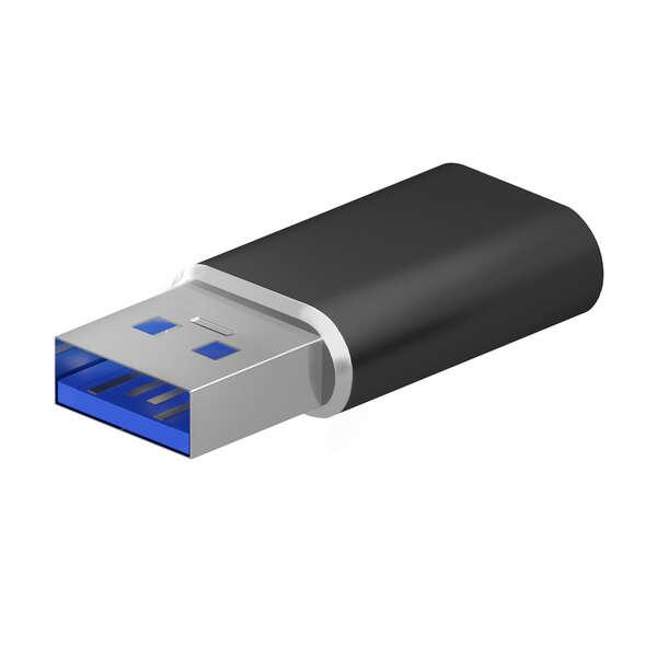 AISENS A108-0678 adattatore per inversione del genere dei cavi USB Type-C USB tipo A Nero