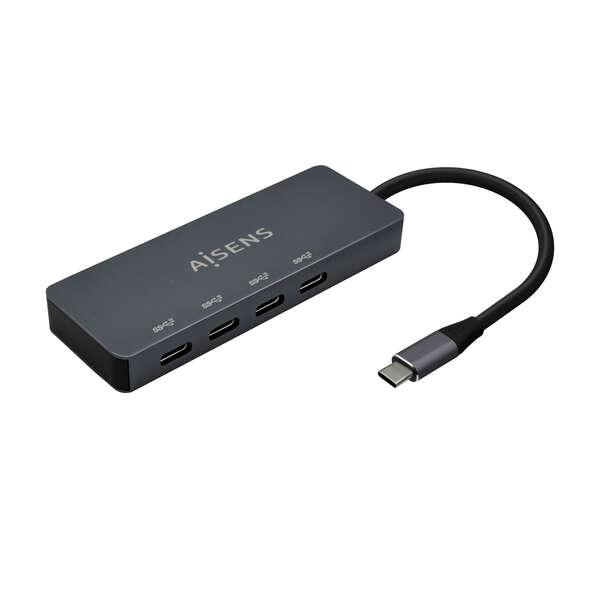 AISENS A109-0745 hub di interfaccia USB 3.2 Gen 1 (3.1 Gen 1) Type-C 5000 Mbit/s Grigio