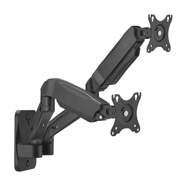 Aisens Soporte de Pared PRO Contrapeso Giratorio e Inclinabile per Monitor/TV 9kg (3 Pivotes - 2 Brazos) de 17-32 - Color Negro