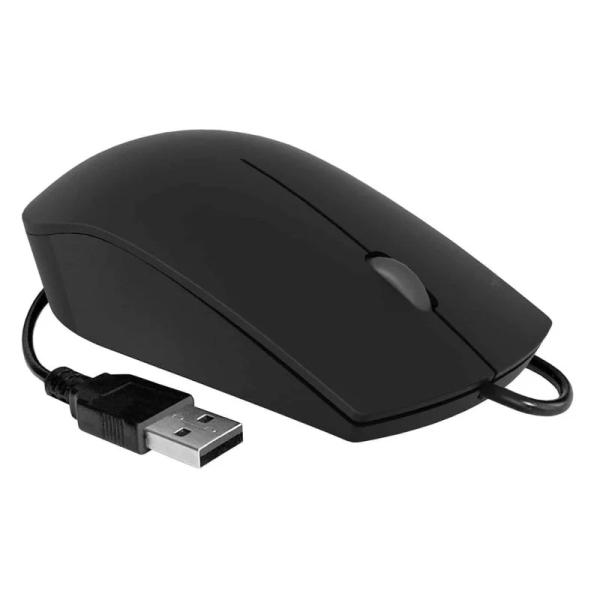 Mouse aziendale cablato Subblim - Design ultrasottile ed ergonomico - Tecnologia Silent Click - Colore nero opaco