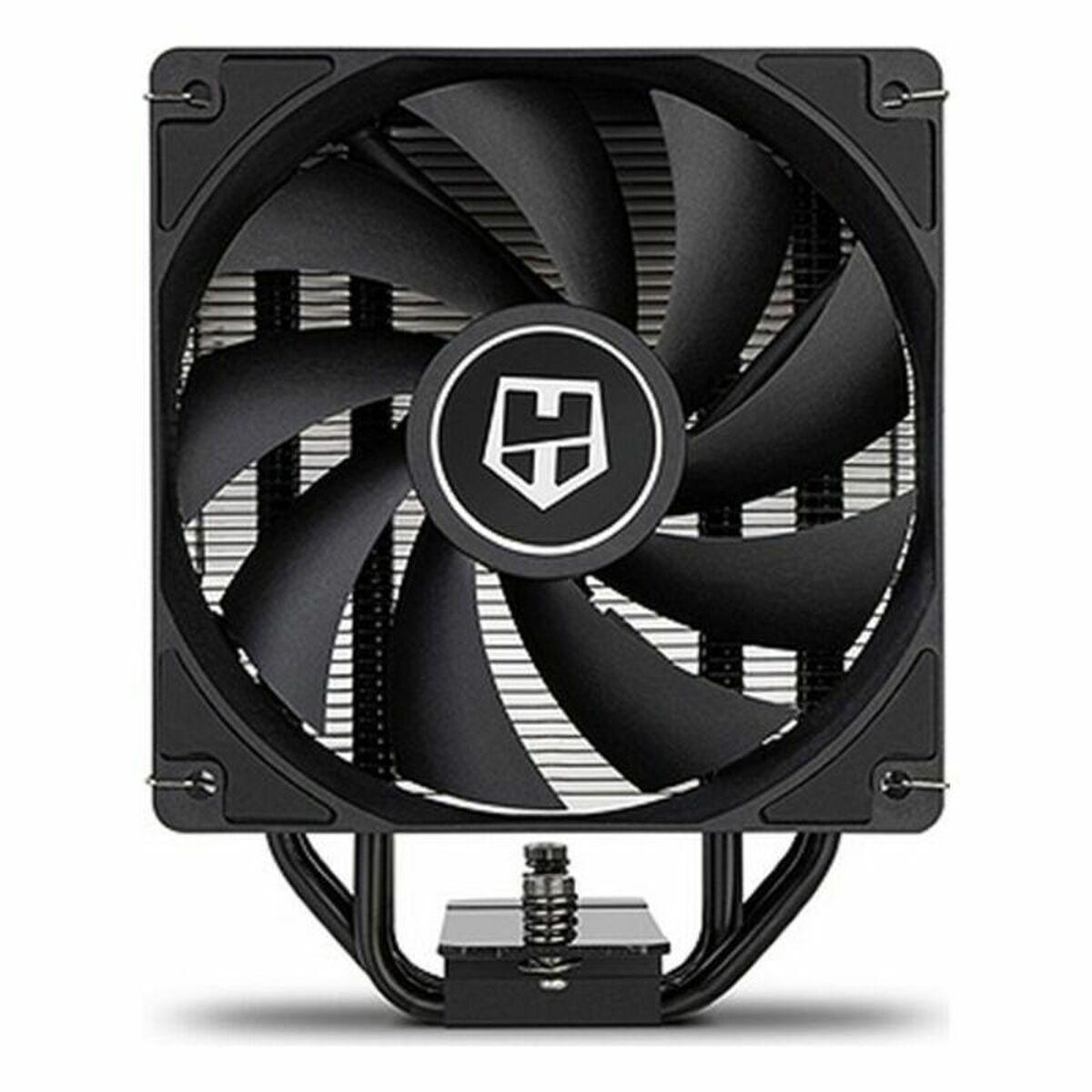 NOX HUMMER H -224 VENTO CPU NEIR con dissipatore PWM da 120 mm - Base di alluminio - 4pi di calore a 4 rame