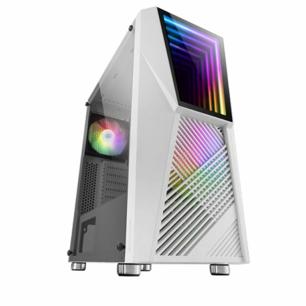 BOITIER MOYEN TOUR ATX MARS GAMING MC777 RGB AVEC PANNEAU VITRÉ (BLANC)