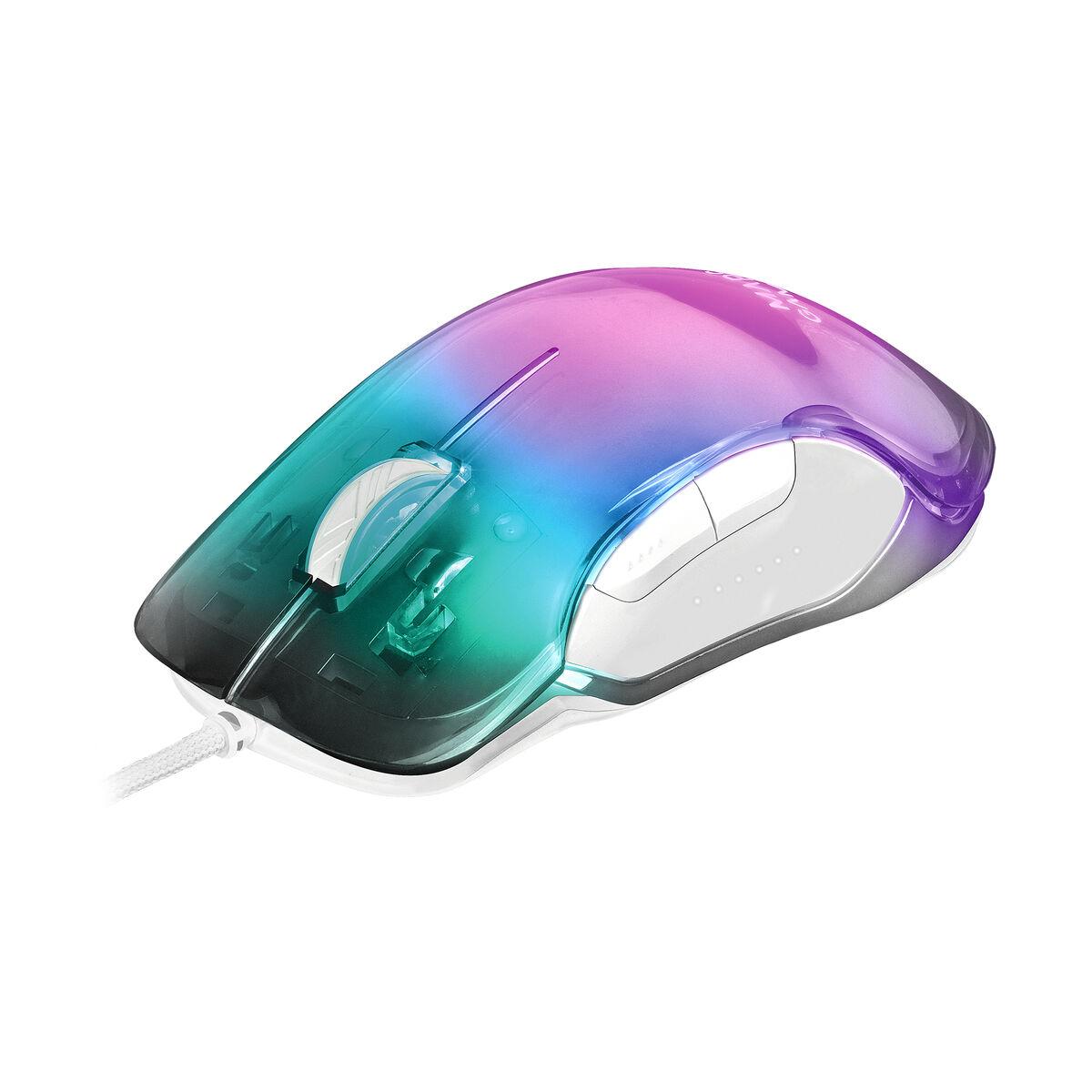 SOURIS FILAIRE GAMER MARS GAMING MMGLOW RGB (BLANC)