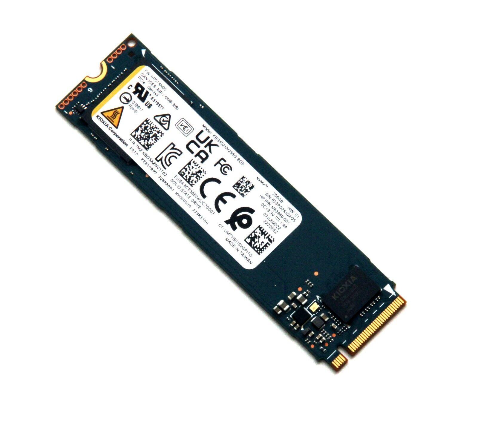 KIOXIA SOLID STATE DRIVE SSD 256GB M.2 NVMe PCIe 3.1 KBG50ZNV256G OEM BULK