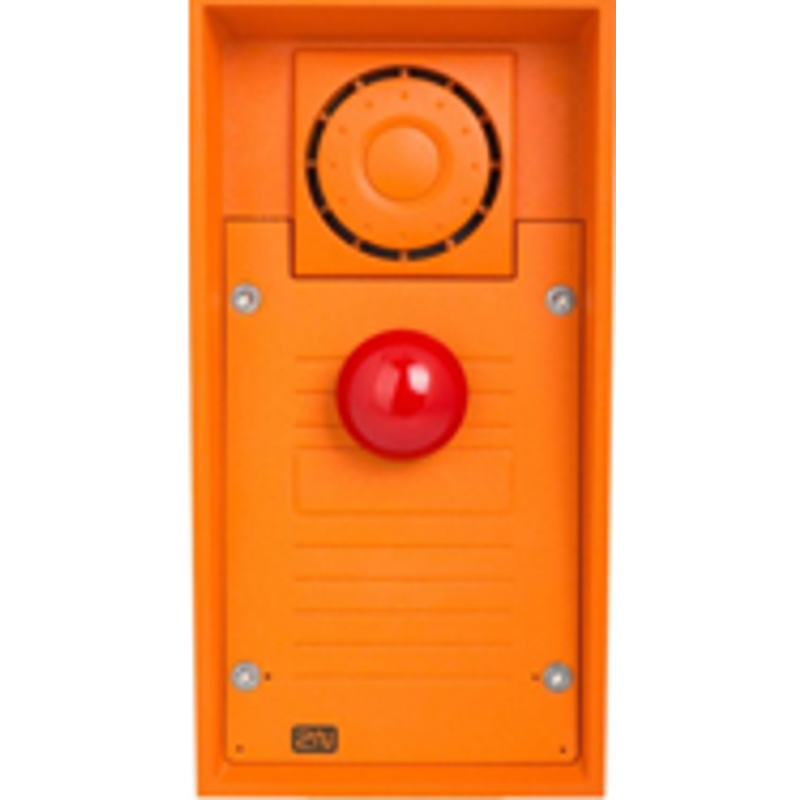 2N IP Safety - pulsante di emergenza rosso (modello fungo) e altoparlante 10W