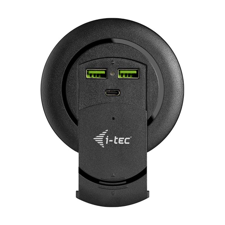 HUB I-TEC Built-in Desktop Fast Charger, USB-C PD 3.0 + 3x USB 3.0, 96W, CHARGER96WD