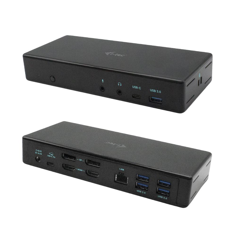 i-tec C31QUATTRODOCKPDUK replicatore di porte e docking station per laptop Cablato USB 3.2 Gen 1 [3.1 Gen 1] Type-C Nero (USB-C