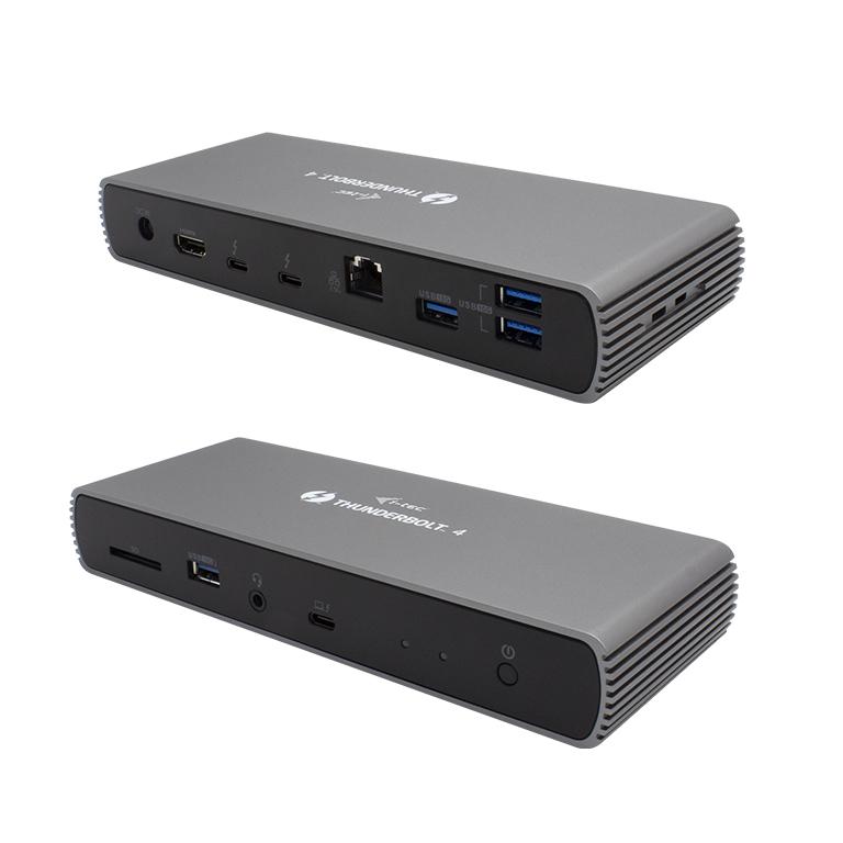 i-tec TB4DUALDOCKPDUK replicatore di porte e docking station per laptop Cablato Thunderbolt 4 Nero