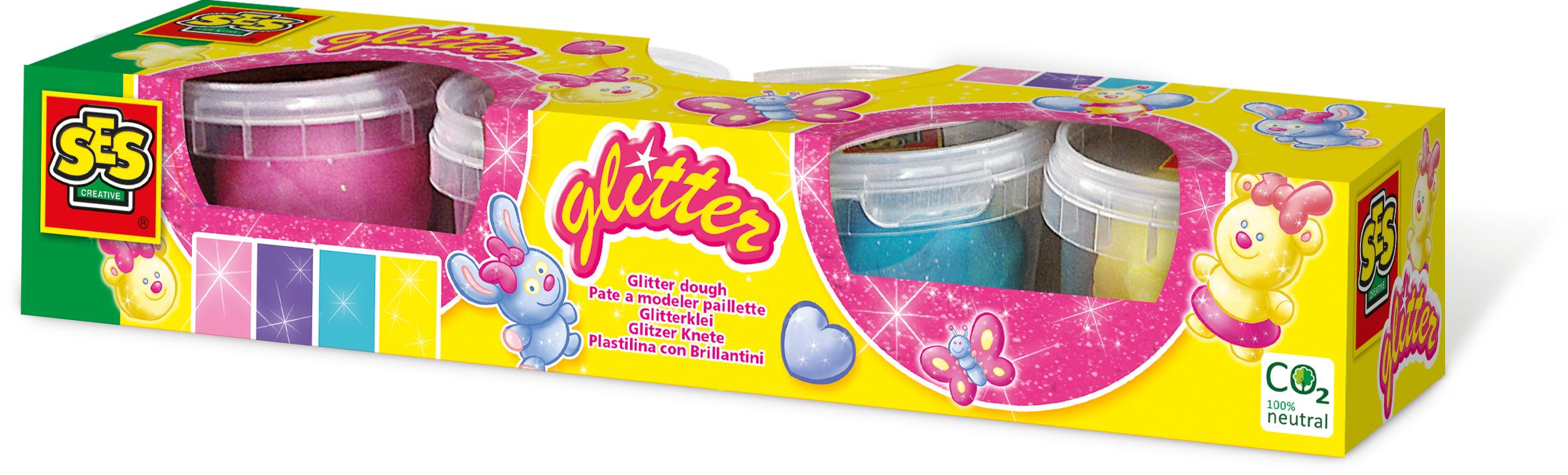 SES Creative Plastilina con brillantini