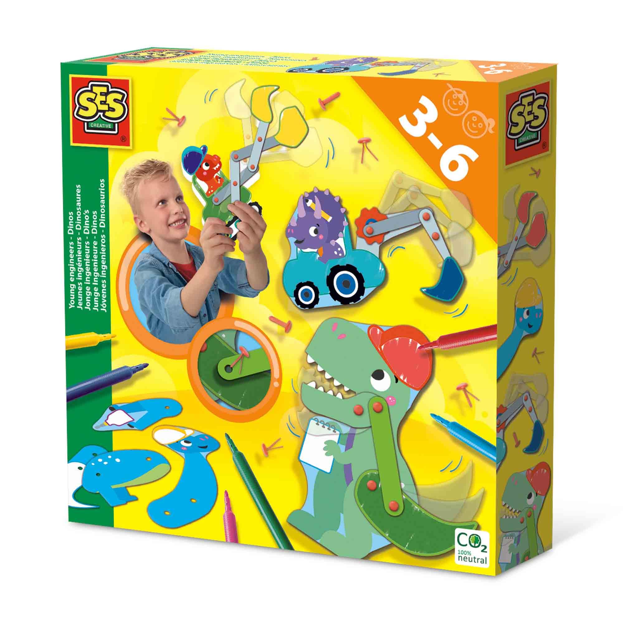 SES CREATIVE Young Engineers Dinos, 3 to 6 Years [14045]