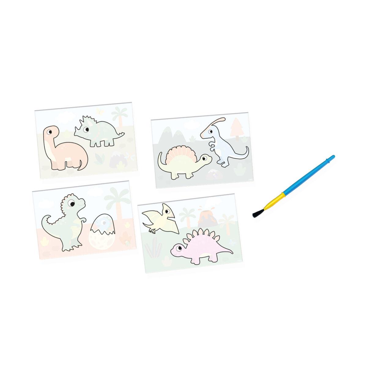 SES CREATIVE Dinos Colouring with Water Painting Set, 1 to 4 Years [14465]