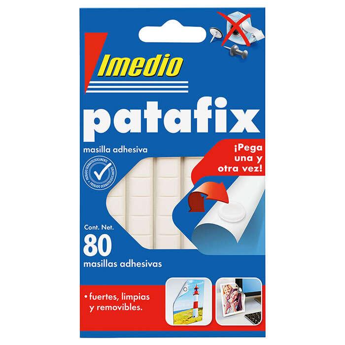 Tampone adesivo bianco IMA Patafix - resistente, lucido e removibile - 80 pezzi