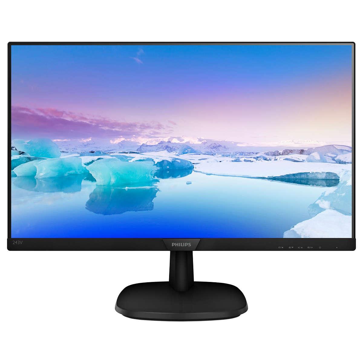 Philips V Line 243V7QJABF/01 LED display 605 cm (23.8") 1920 x 1080 Pixel Full HD LCD Nero