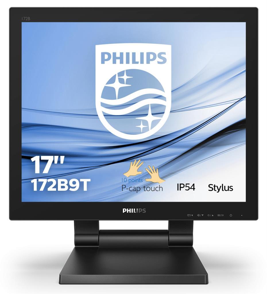 Philips 172B9T/00 Monitor PC 43,2 cm [17] 1280 x 1024 Pixel SXGA LCD Touch screen Capacitivo Nero (Philips B Line 172B9T - Moni