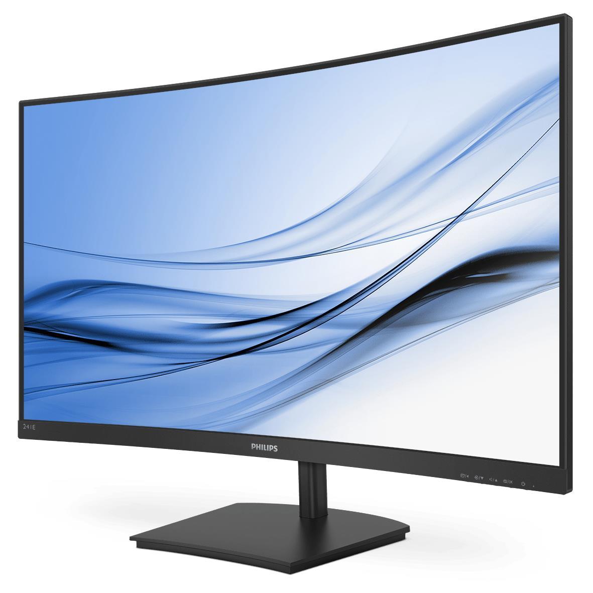 MONITOR PHILIPS LED 23.6" Wide CURVED 241E1SCA/00 VA 1920x1080 4ms 250cd/m 30001 Mega Infinity DCR 2x3W MM VGA HDMI GAMING