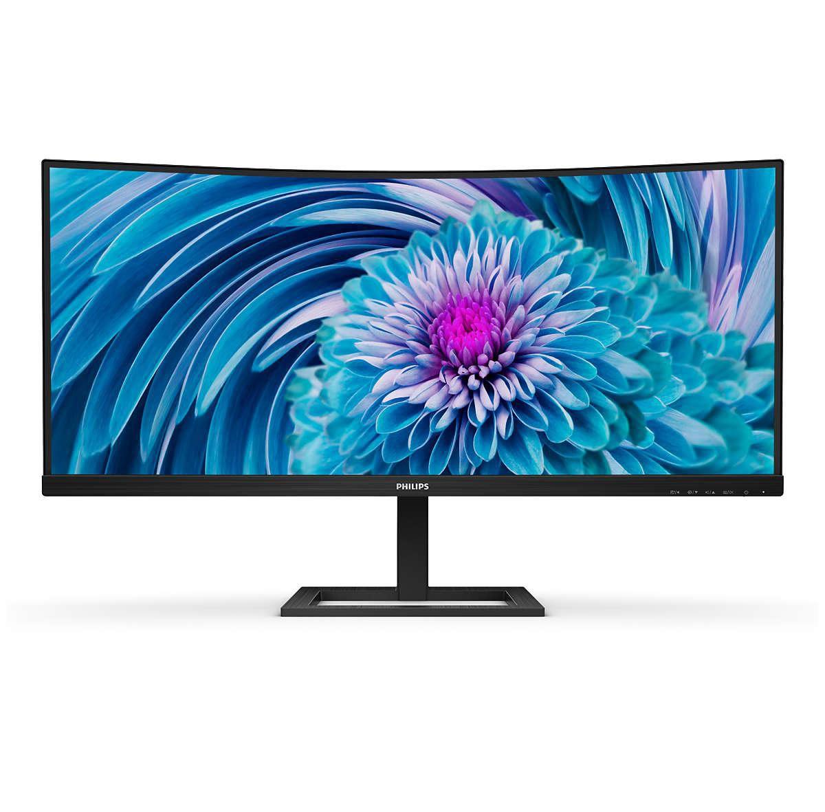 MONITOR PHILIPS LED 34" CURVED 346E2CUAE/00 VA 3440x1440 4ms 300cd/m 30001 2x5W MM RegH HDMI DP USB-C docking GAMING