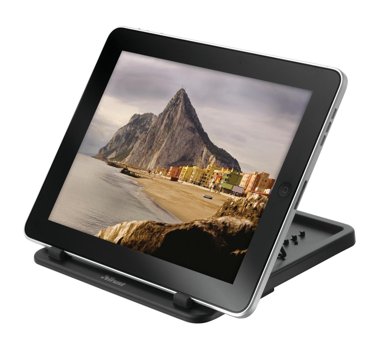 Trust Portable & Lightweight Stand for tablets Supporto passivo Tablet/UMPC Nero (Trust Portable & Lightweight Stand For Ipad A