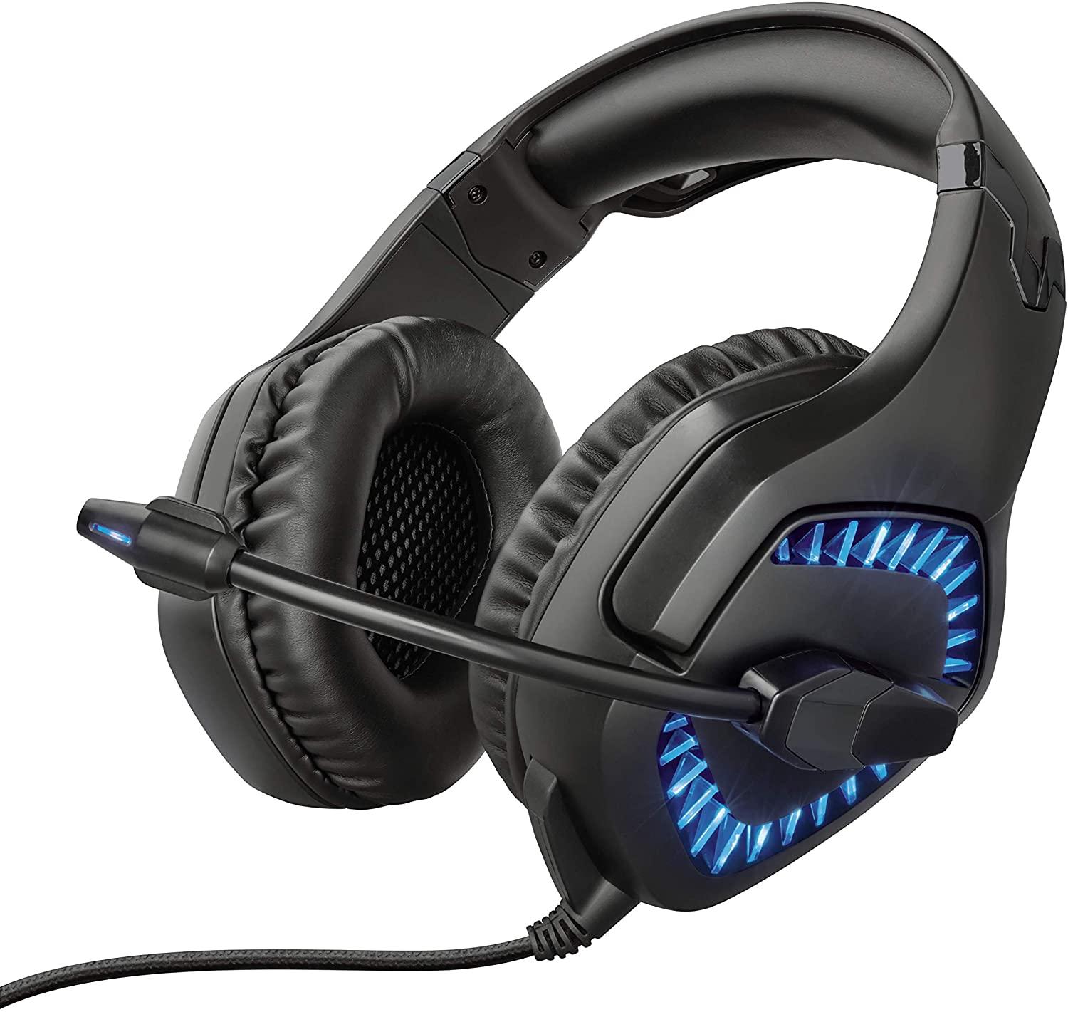 TRUST CUFFIE GXT460 VARZZ ILLUMINATED GAMING CON MICROFONO 23380