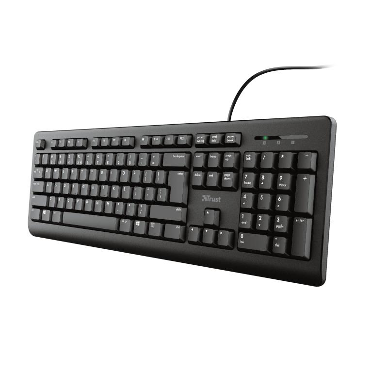 Trust TK-150 tastiera Ufficio USB QWERTY Italiano Nero (TK-150 KEYBOARD IT - BROWN BAG)