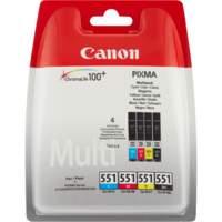 ORIGINAL Canon Multipack nero / ciano / magenta / giallo CLI-551 6509B009 confezione multi: bk/c/m/y