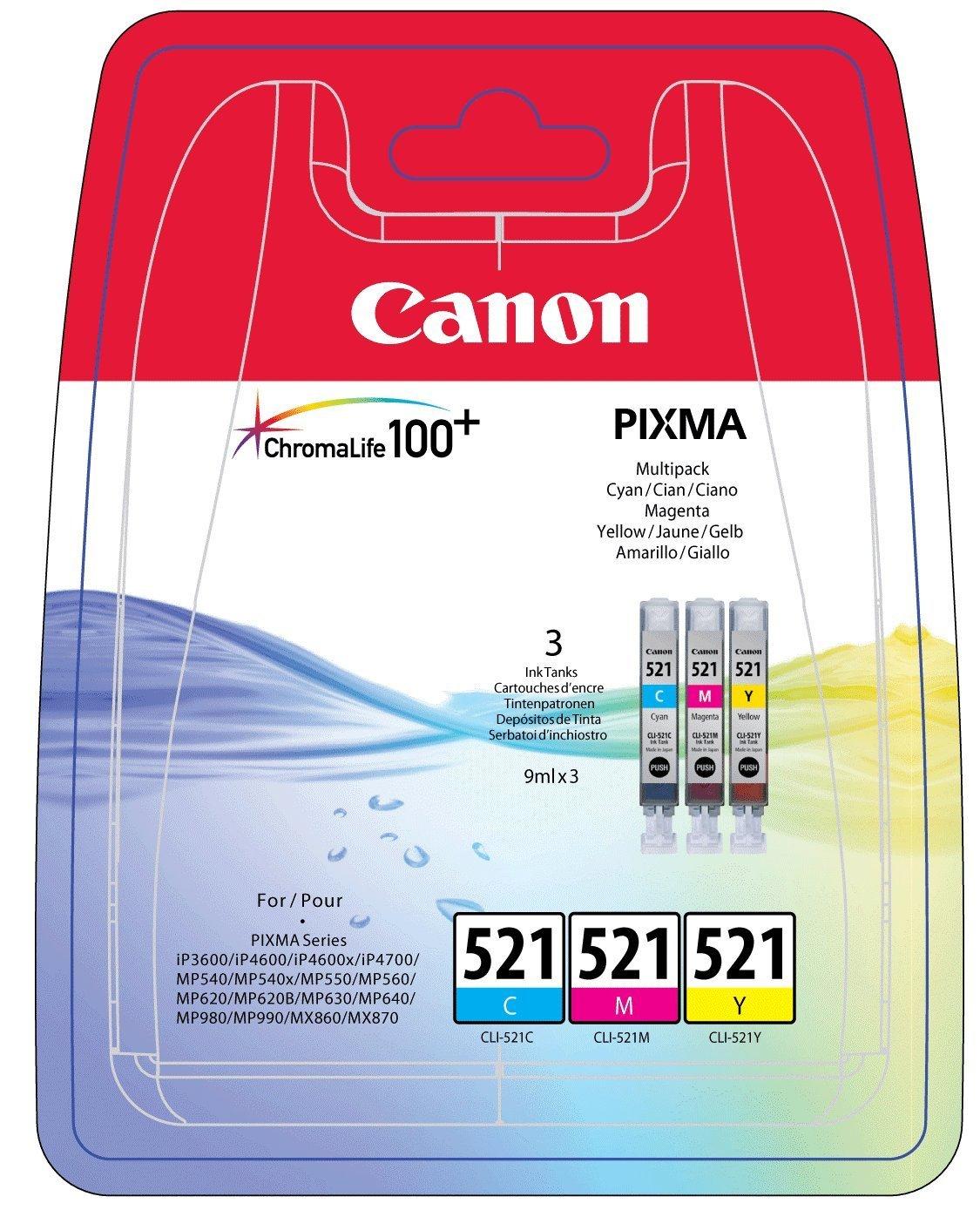 Canon CromaLife 100+ cartuccia d'inchiostro Originale Resa standard Ciano, Magenta, Giallo