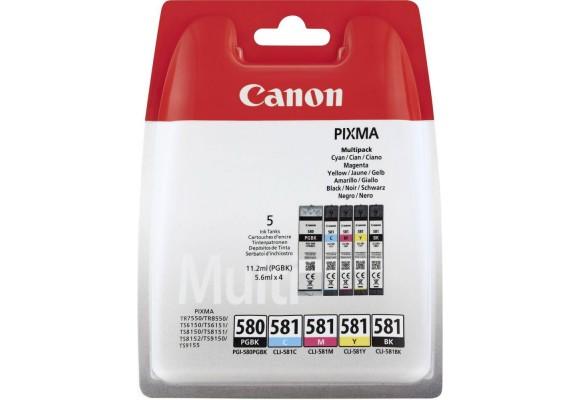 KIT 5 CARTUCCE ORIGINALE CANON - 2078C005 - SERIE PGI580/CLI581