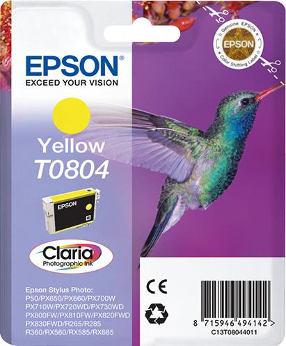 Inchiostro EPSON giallo 7,4 ml StylusPhoto Rxxx/RXxxx/PXxxx/P50