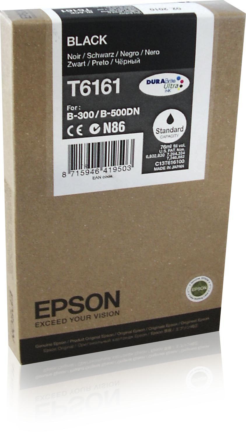 ORIGINAL Epson Cartuccia d'inchiostro nero C13T616100 T6161 3000 Seiten 76ml