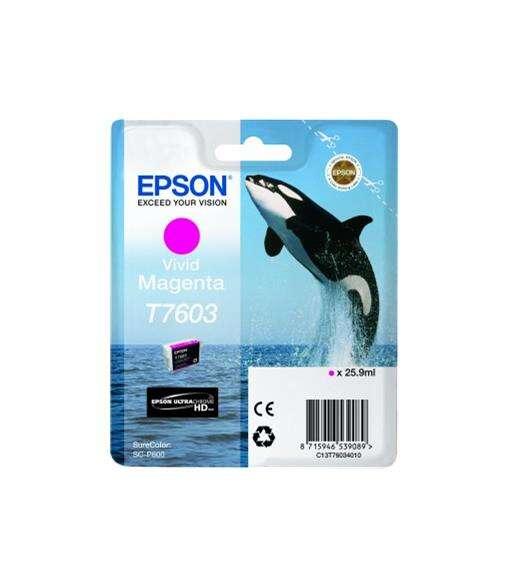 Materiale di consumo Cartucce di inchiostro Ultrachrome HD T7603 Orca Confezione singola 1 x 259m - C13T76034010 Compatibile co