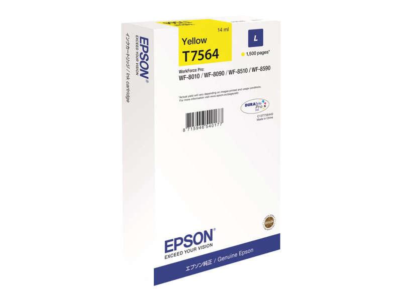 ORIGINAL Epson Cartuccia d'inchiostro giallo C13T756440 T7564 1500 Seiten 14ml