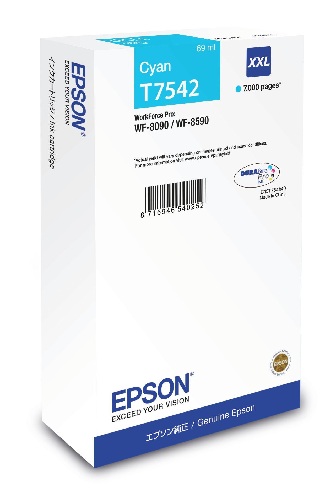 Epson Tanica CIANO x WF-8590 - taglia XXL 7.000Pag