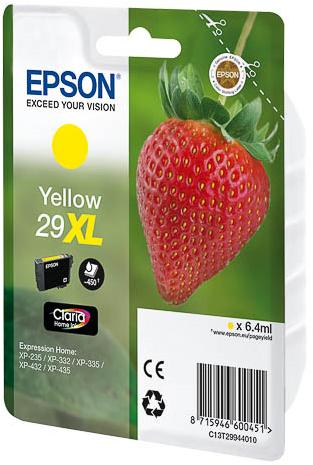 ORIGINAL Epson Cartuccia d'inchiostro giallo C13T29944012 29 XL 450 Seiten 64ml XL